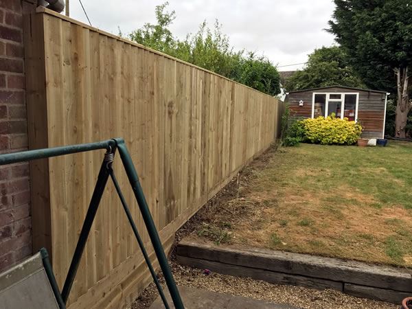 closeboard fencing at a property in Abingdon